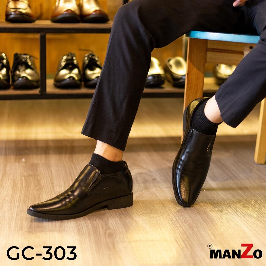 Giày tây nam tăng chiều cao hoàn toàn bí mật - Manzo 303