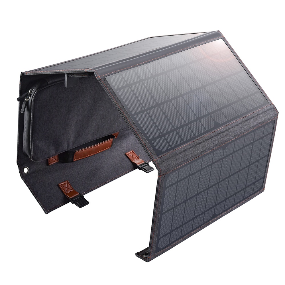 Bộ sạc Choetech SC004 năng lượng mặt trời thông minh di động gấp gọn 14W (hàng chính hãng)
