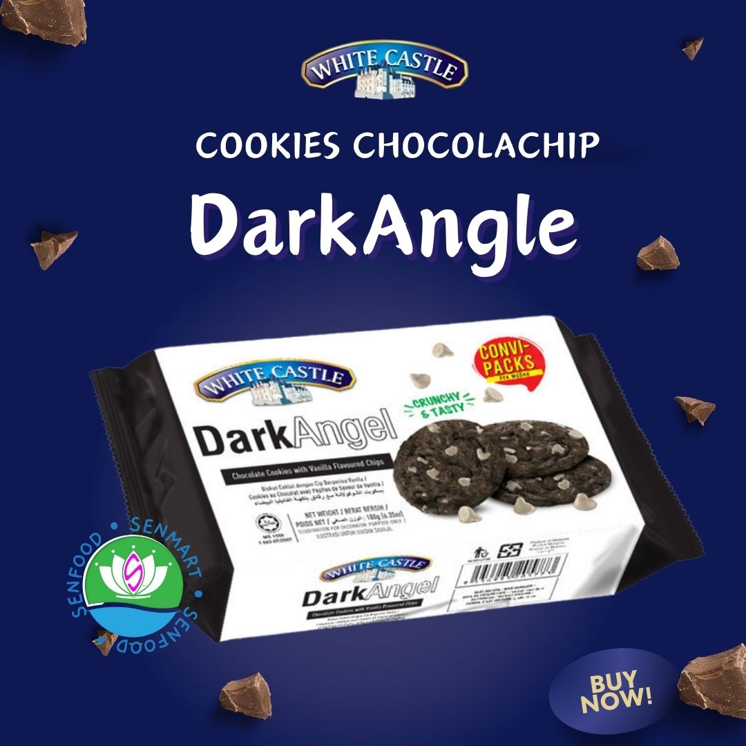 [Mua 2 tặng 1] Bánh cookies chocochip White Castle nhập khẩu Malaysia 180g 3 vị ngẫu nhiên
