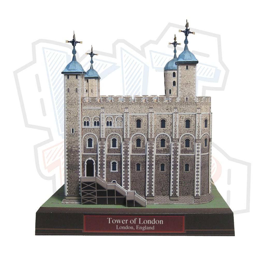 Mô hình giấy kiến trúc Tháp Luân Đôn Tower of London – England