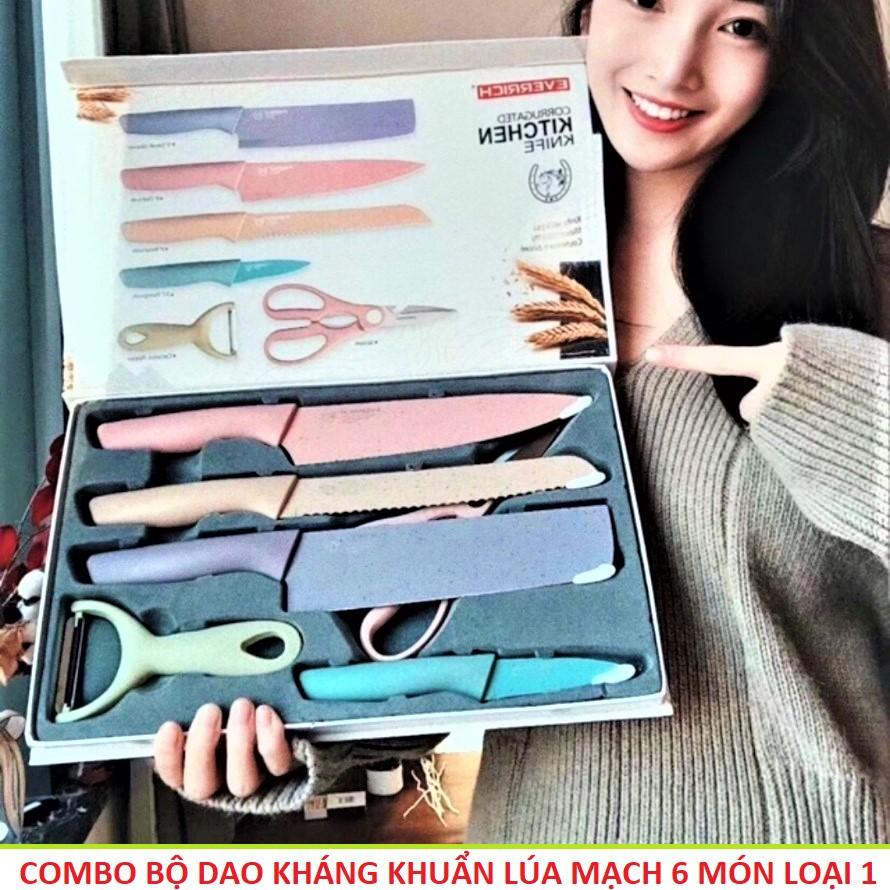 BỘ DAO LÀM BẾP 6 MÓN SIÊU BÉN ,DAO THÁI THỊT , BỘ DAO KÉO NHÀ BẾP