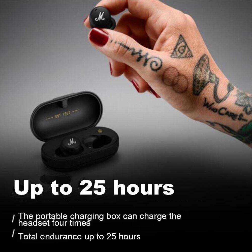 MARSHALL MODE II Tai nghe không dây Bluetooth TWS Tai nghe có hộp sạc Không thấm nước và tiện lợi