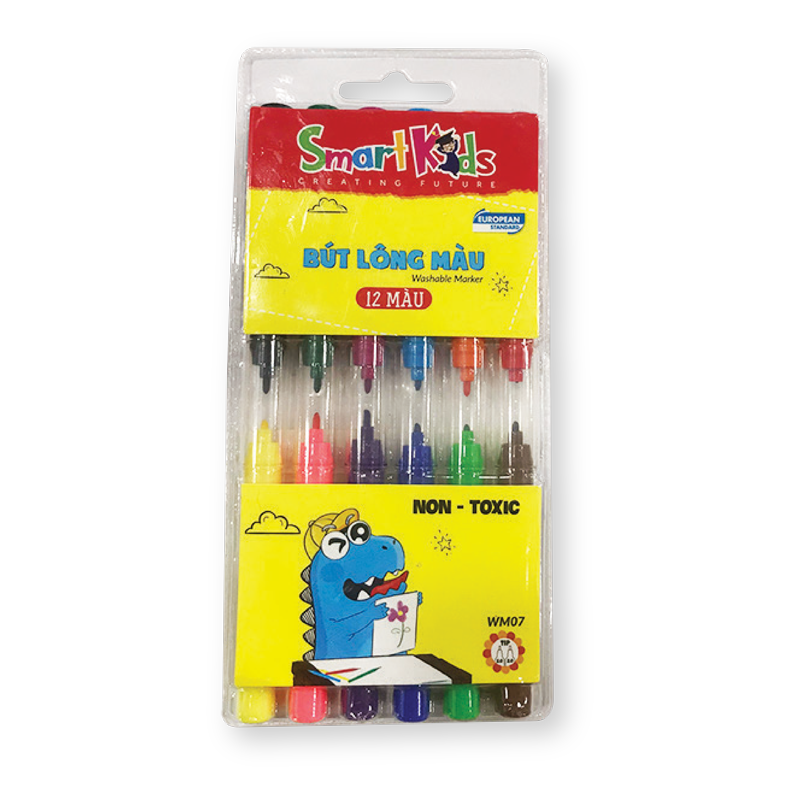Bút lông màu rửa được Smartkids WM07