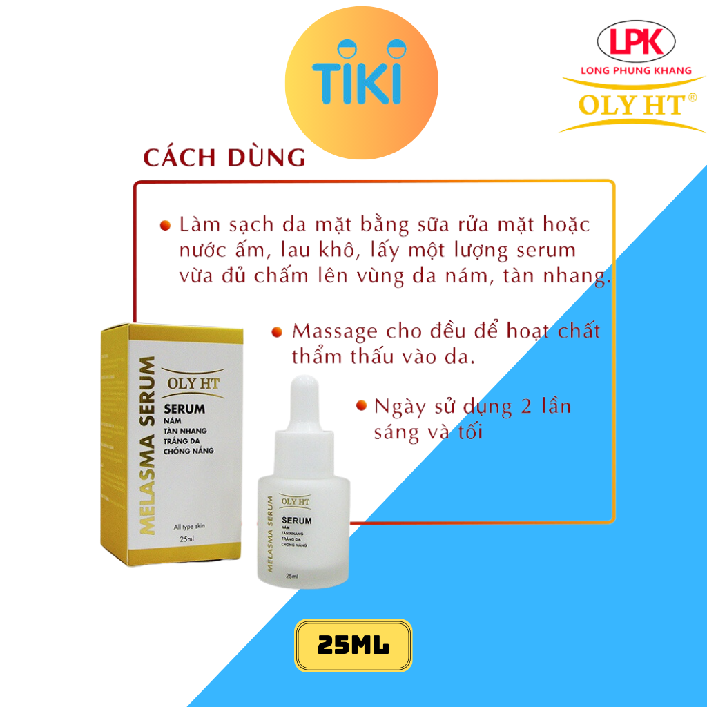 Serum Nám Tàn Nhang Trắng Da Chống Nắng OLY HT Chính Hãng 25ml