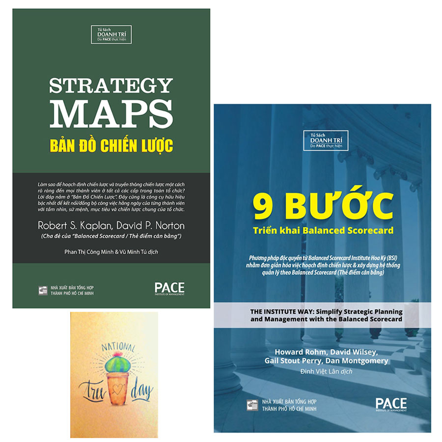 Combo 9 Bước Triển khai Balanced Scorecard và Bản Đồ Chiến Lược( Tặng Kèm Sổ Tay Xương Rồng)