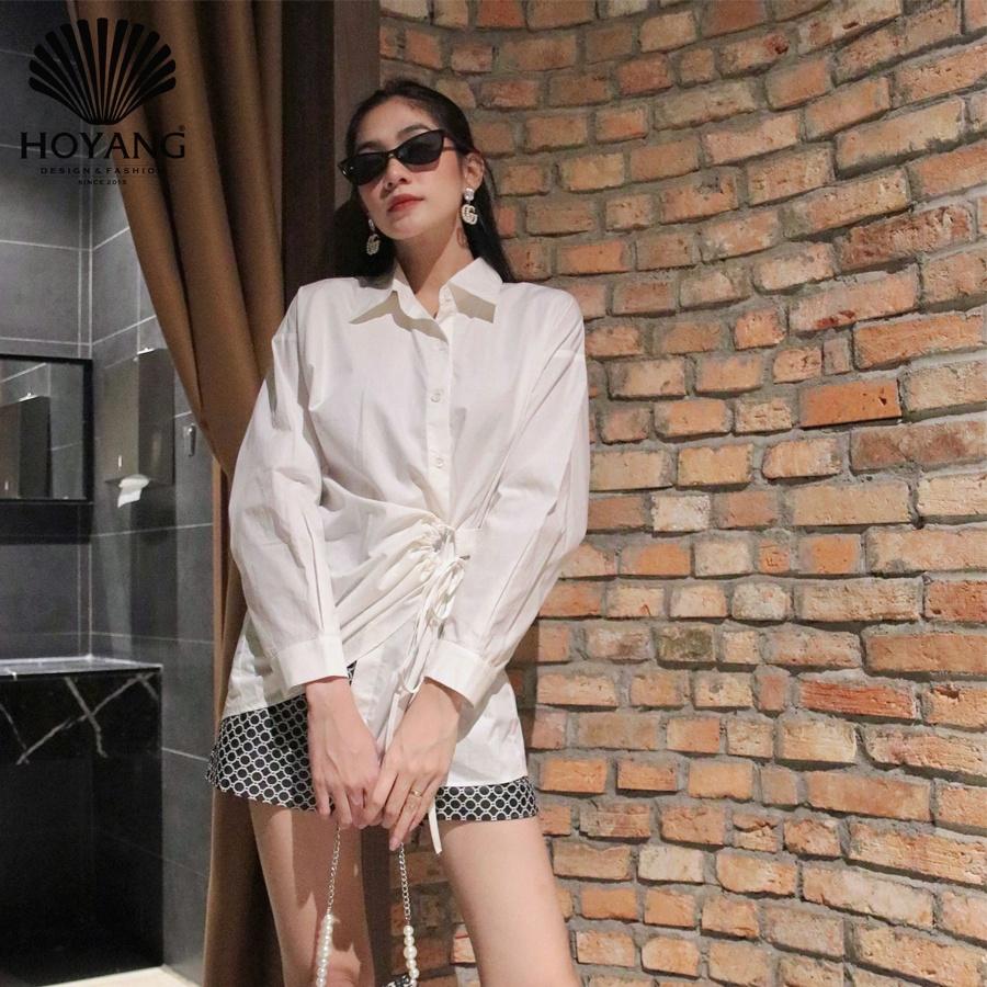Áo Sơ Mi Rút Dây Cách Điệu Cá Tính HOYANG A194