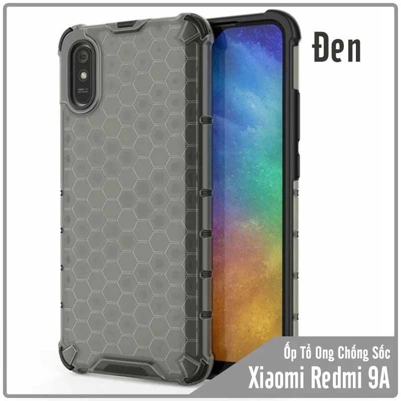 Ốp lưng cho Xiaomi Redmi 9A trong màu Tổ Ong chống sốc