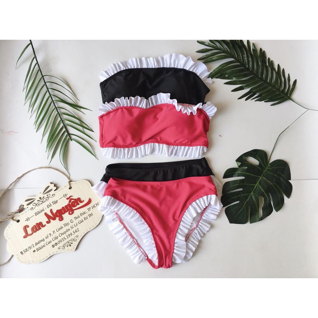 Bikini, Đồ Bơi Đi Biển Hai Mảnh Cúp Ngực Bánh Bèo Quần Tam Giác Secxy ODERI HM-086