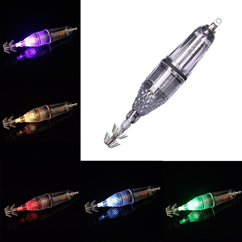 3 Pieces Luminous Octopus Squid Jig Hook 12cm Saltwater Fishing Lure Bait