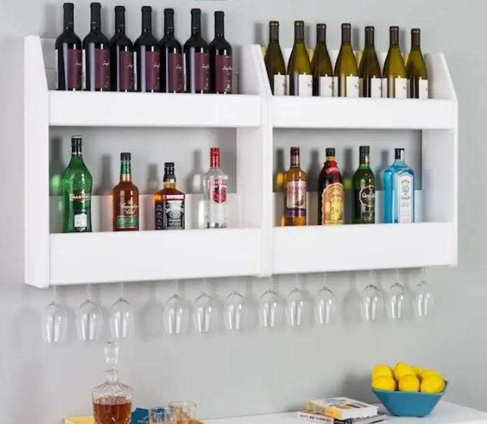 Kệ Treo Tường 2 Tầng Đựng Đồ Juno Sofa CTKR19 KT 70x72x18.5cm