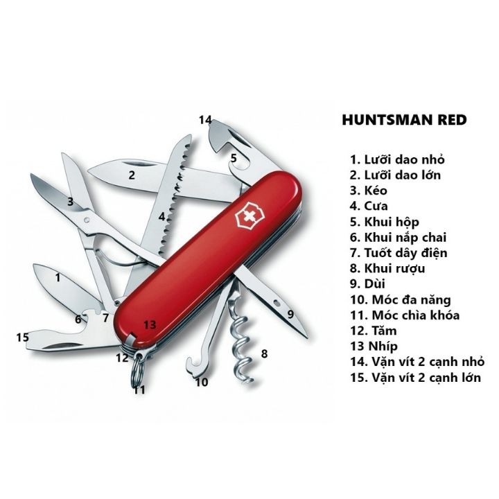 Dao Xếp Đa Năng Victorinox - Huntsman 1.3713