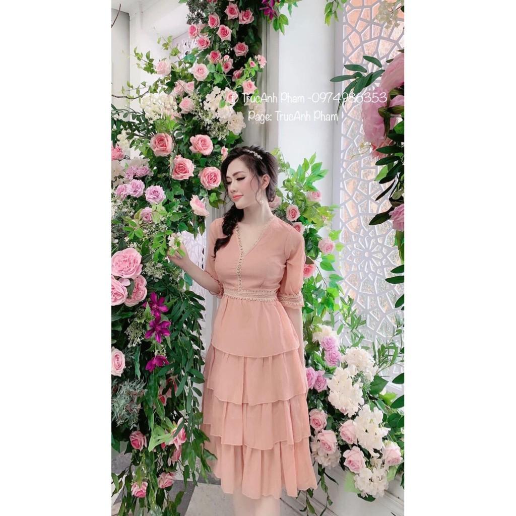 ĐẦM VOAN TẦNG TAY LỠ PHONG CÁCH TIỂU THƯ NHẸ NHÀNG NỮ TÍNH HÓT NHẤT 2019