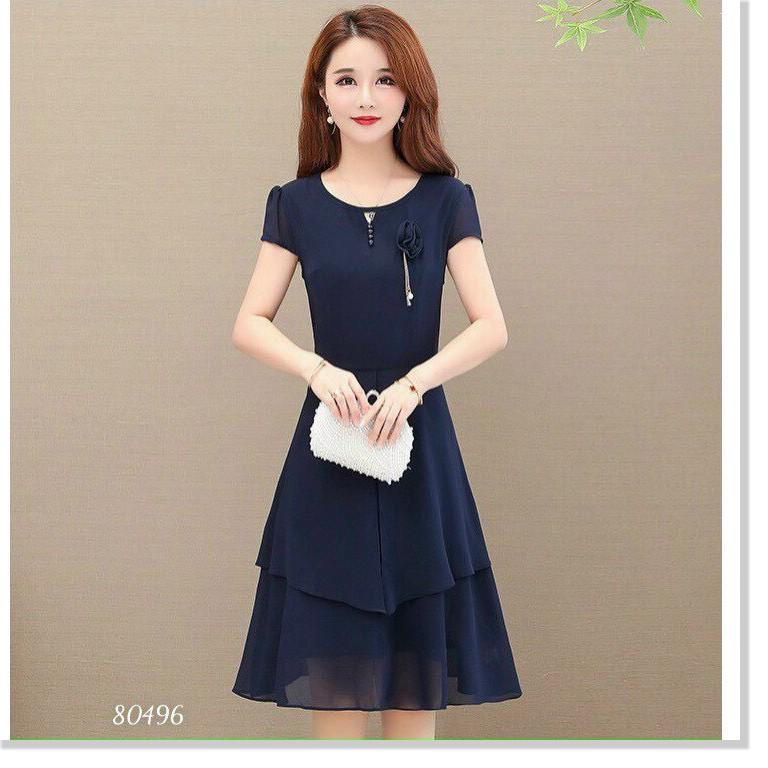 ĐẦM VOAN Ý,THIẾT KẾ HỌA TIẾT TRƠN NHƯNG KHÔNG KÉM PHẦN SANG TRỌNG,CHẤT LIỆU VÃI THOÁNG MÁT