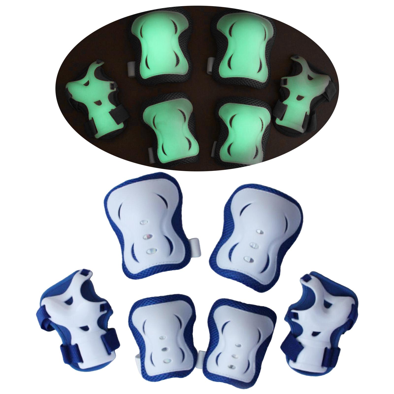 Kids Protective Gear Set for Children Toddler Knee and Elbow Pads with Wrist Guards 6 in 1 for Skating Cycling Bike  ing Scooter