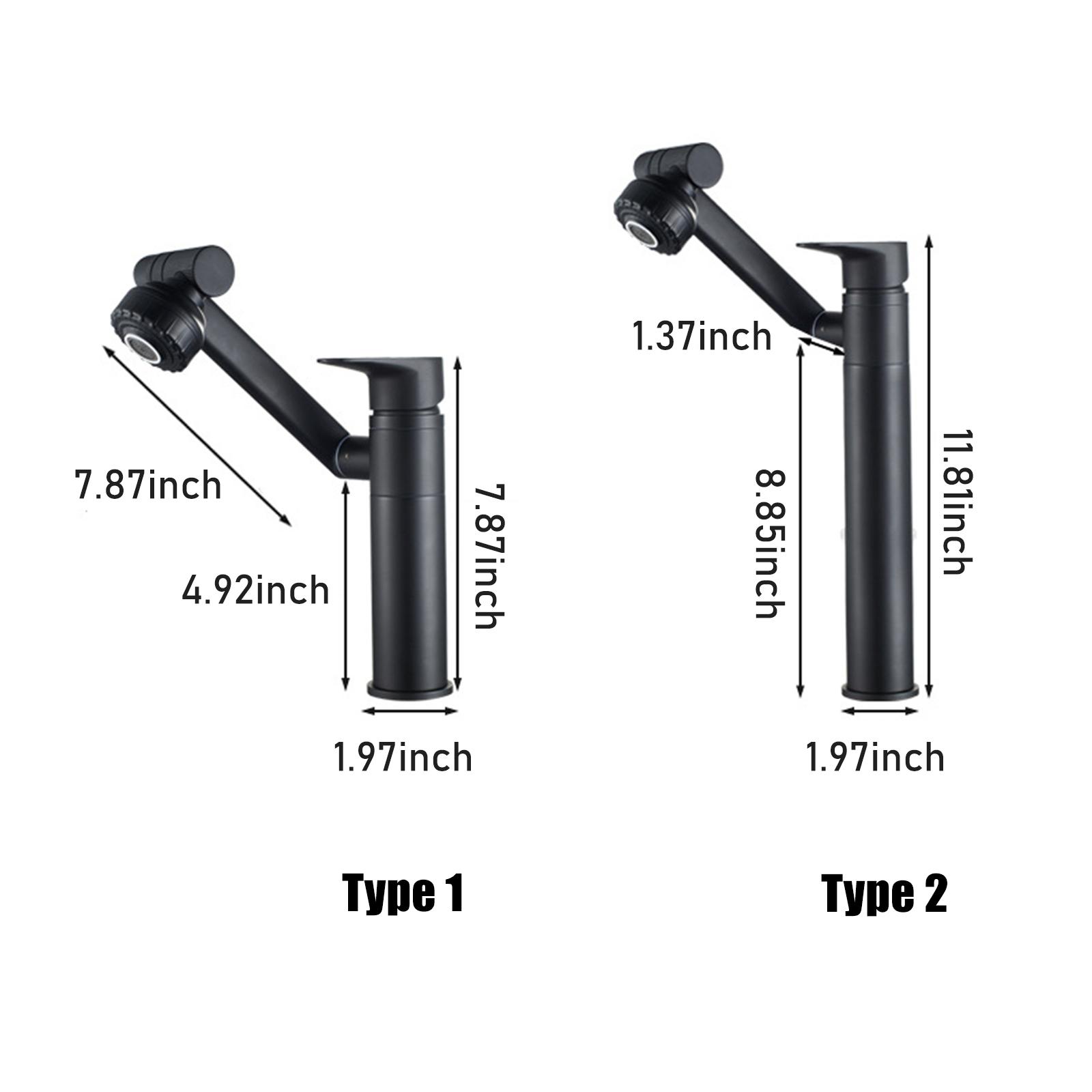 Vòi Nhà Bếp Xoay 1080 ° Với 2 Chế Độ Phun