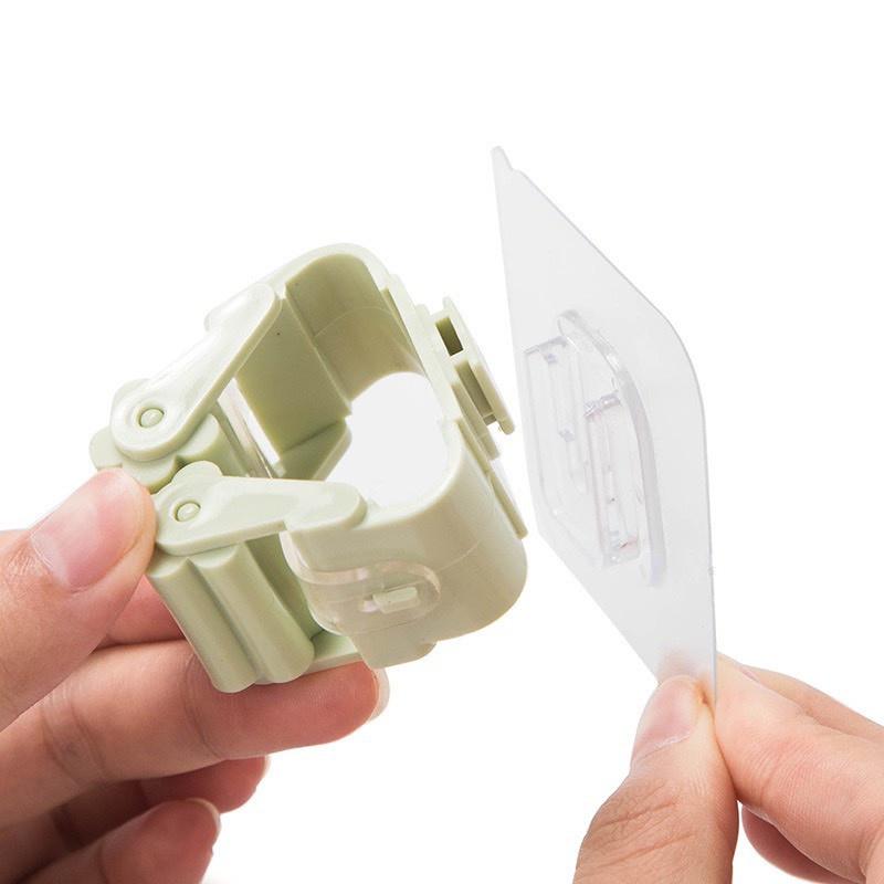 Sỉ 50 Móc Kẹp Đồ Vật Dán Tường Treo Tường Chổi Treo Quần Áo Treo Vật Dụng H003