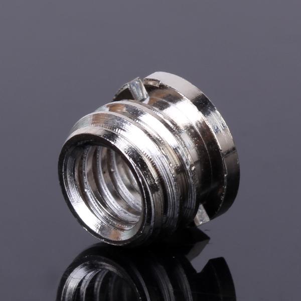 1/4" to 3/8" Convert Screw Adapter FOR Camera Tripod Monopod Silver