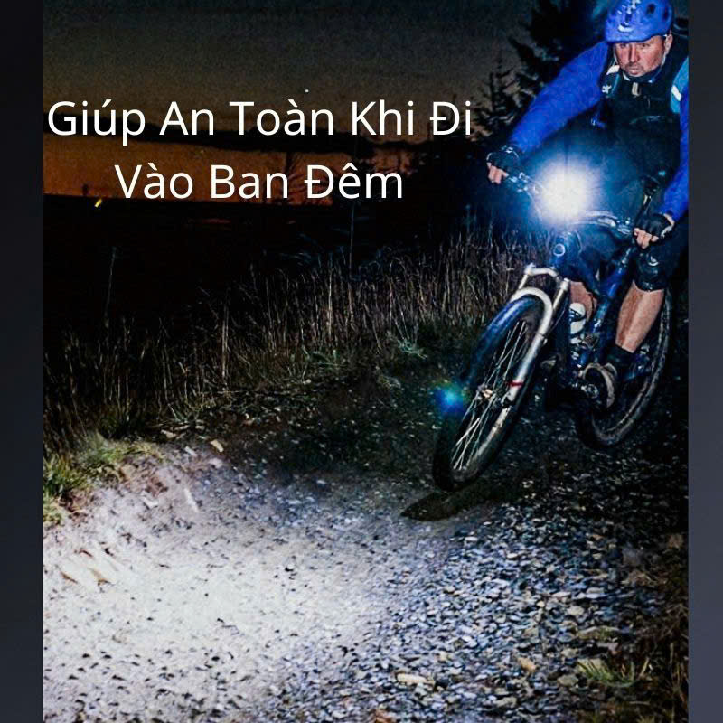 [Mới Nhất] Đèn Xe Đạp Năng Lượng Mặt Trời – Siêu Sáng, Chống Nước, Có Còi Báo