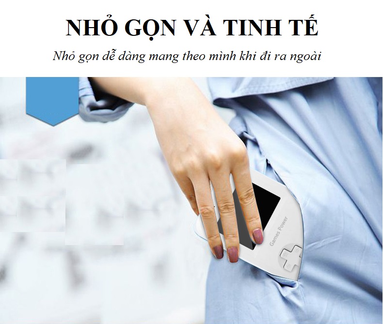 Máy Chơi Game Cổ Điển Tích Hợp 500 Trò Chơi Kiêm Sạc Pin Dự Phòng Cầm Tay