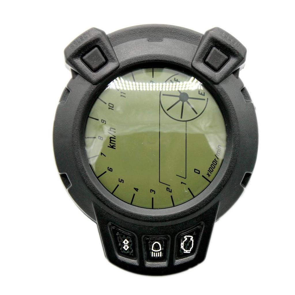 7 Color 12V Motorcycle LCD Digital Speedometer Odometer Tachometer Gauge