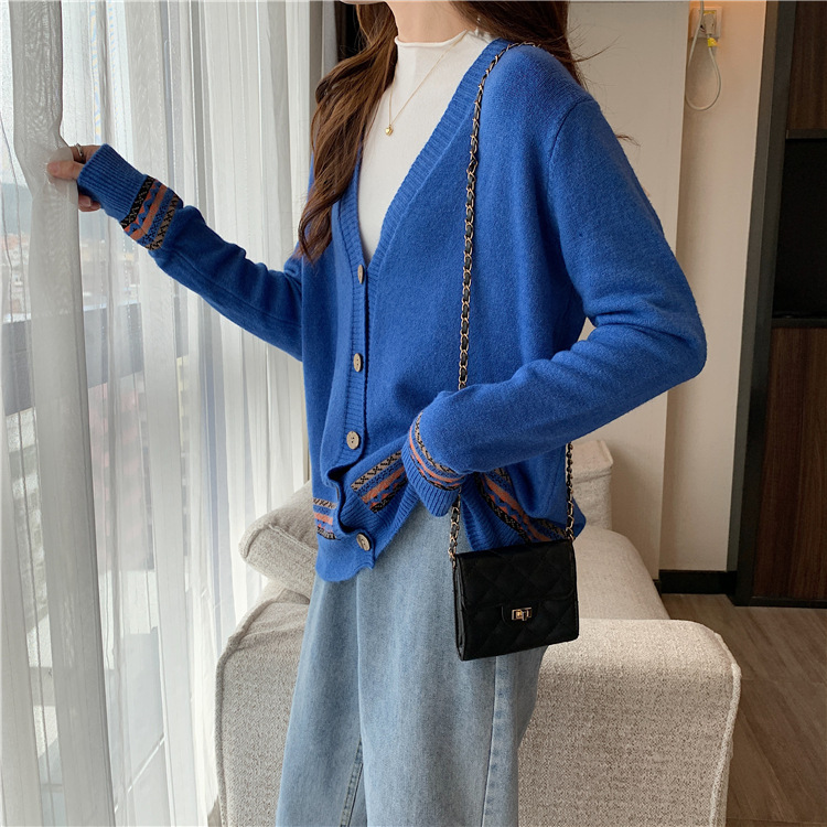Áo khoác len cardigan nữ dáng ngắn, áo len nữ cổ V phong cách hàn quốc HB36