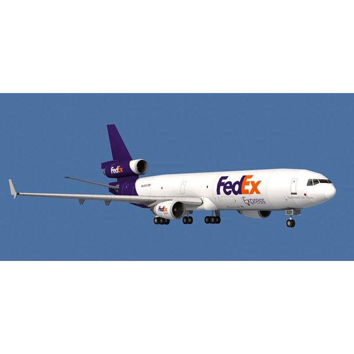 Mô hình giấy máy bay Fedex Express MD-11 tỉ lệ 1/100