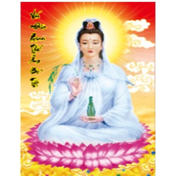 Tranh đính đá Mẹ Quan Âm chưa đính - YN5348