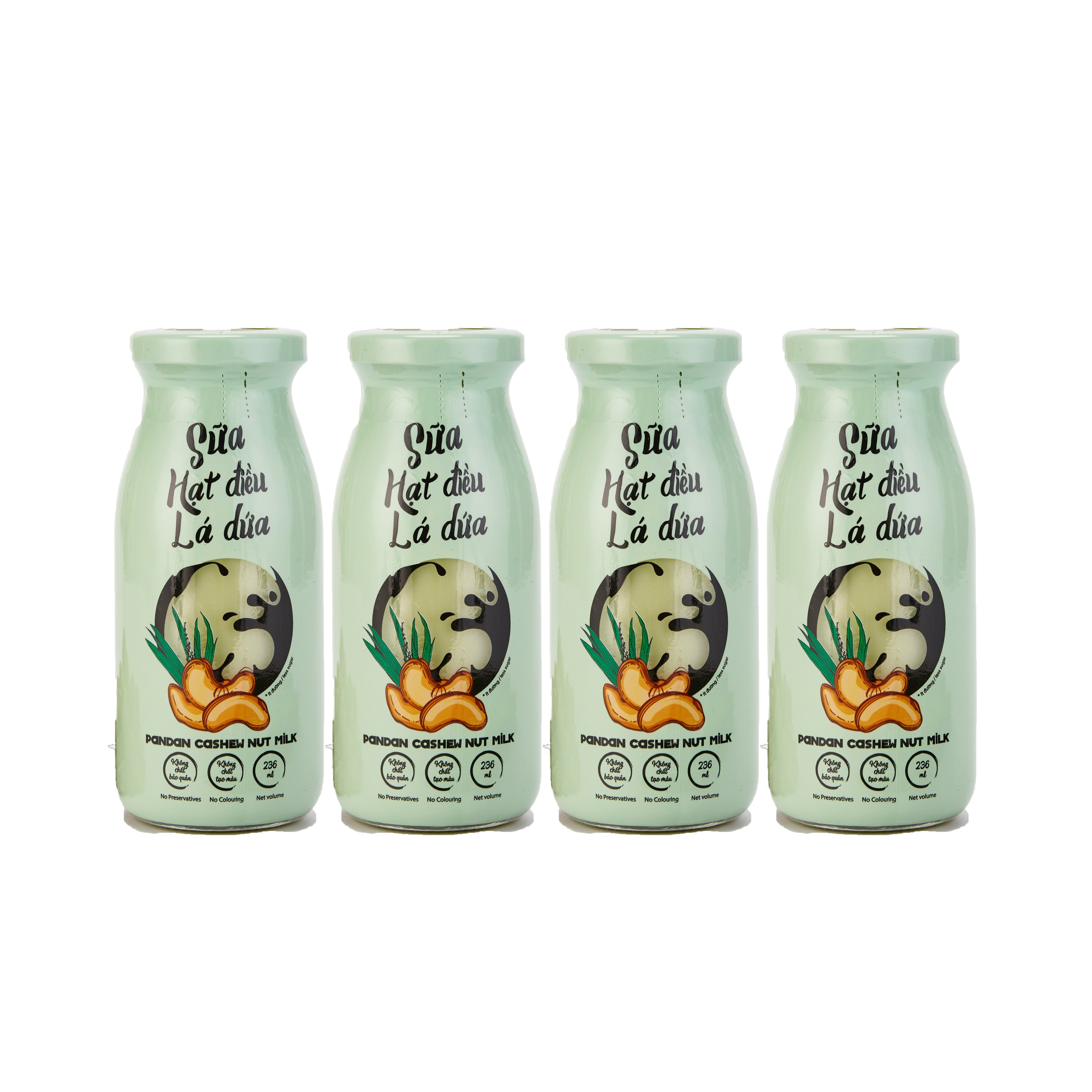 Sữa hạt L'ORCHATA vị hạt điều lá dứa lốc 4 chai