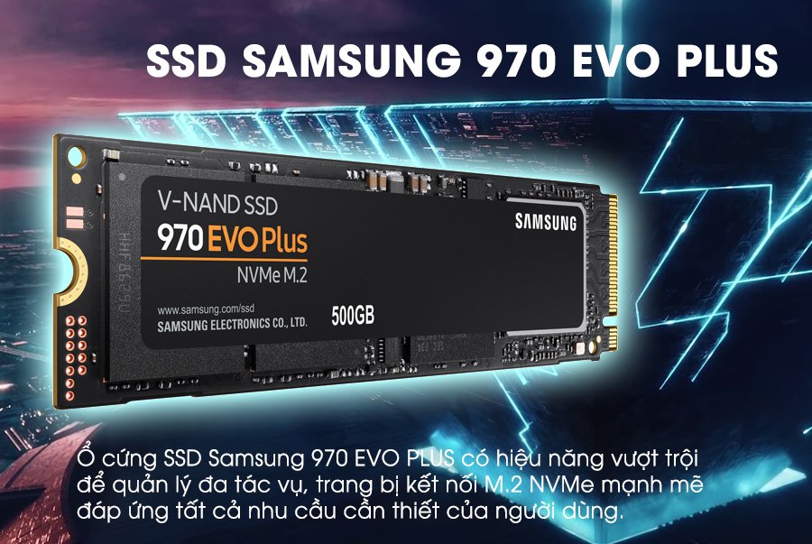 Ổ cứng gắn trong SSD Samsung 970 Evo Plus PCIe Gen3 x4 NVMe M2 2280 - Hàng Chính Hãng