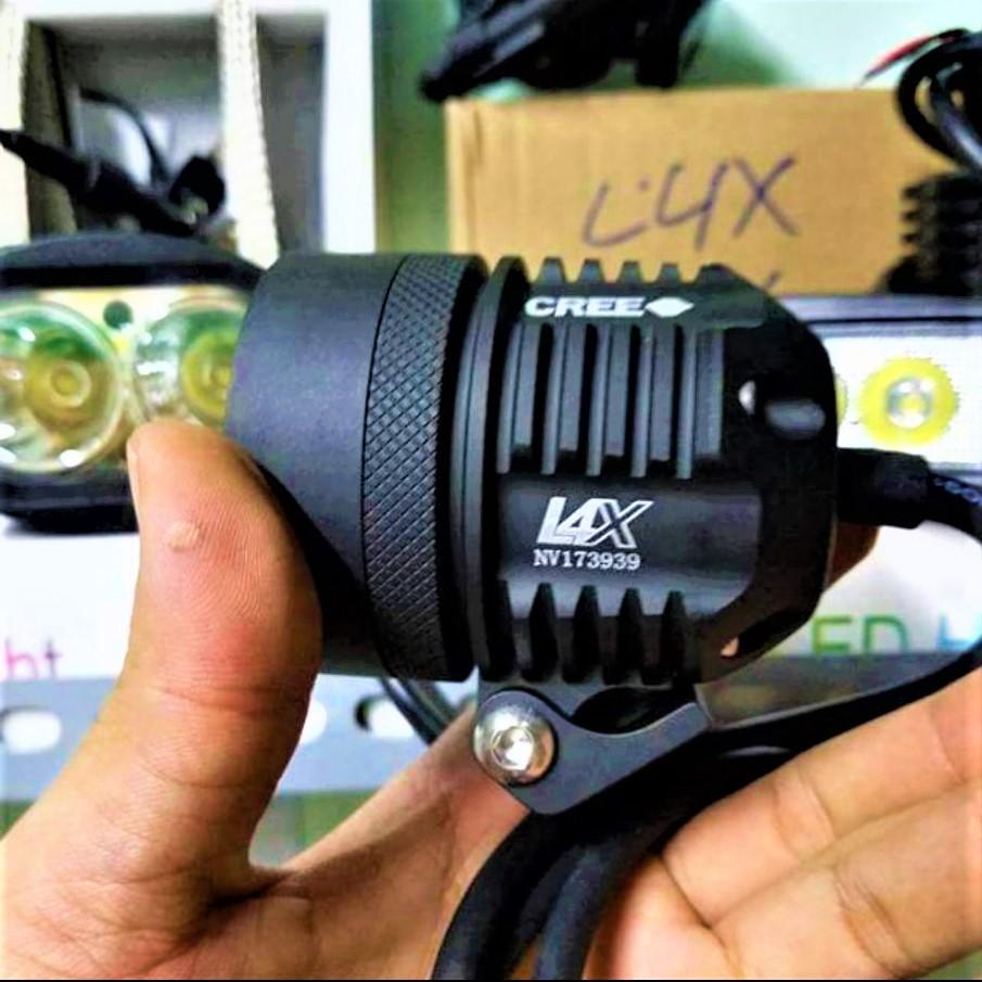 Đèn L4x siêu sáng cho xe máy ô tô , kèm đủ phụ kiện mẫu mới vỏ hợp kim chống nước
