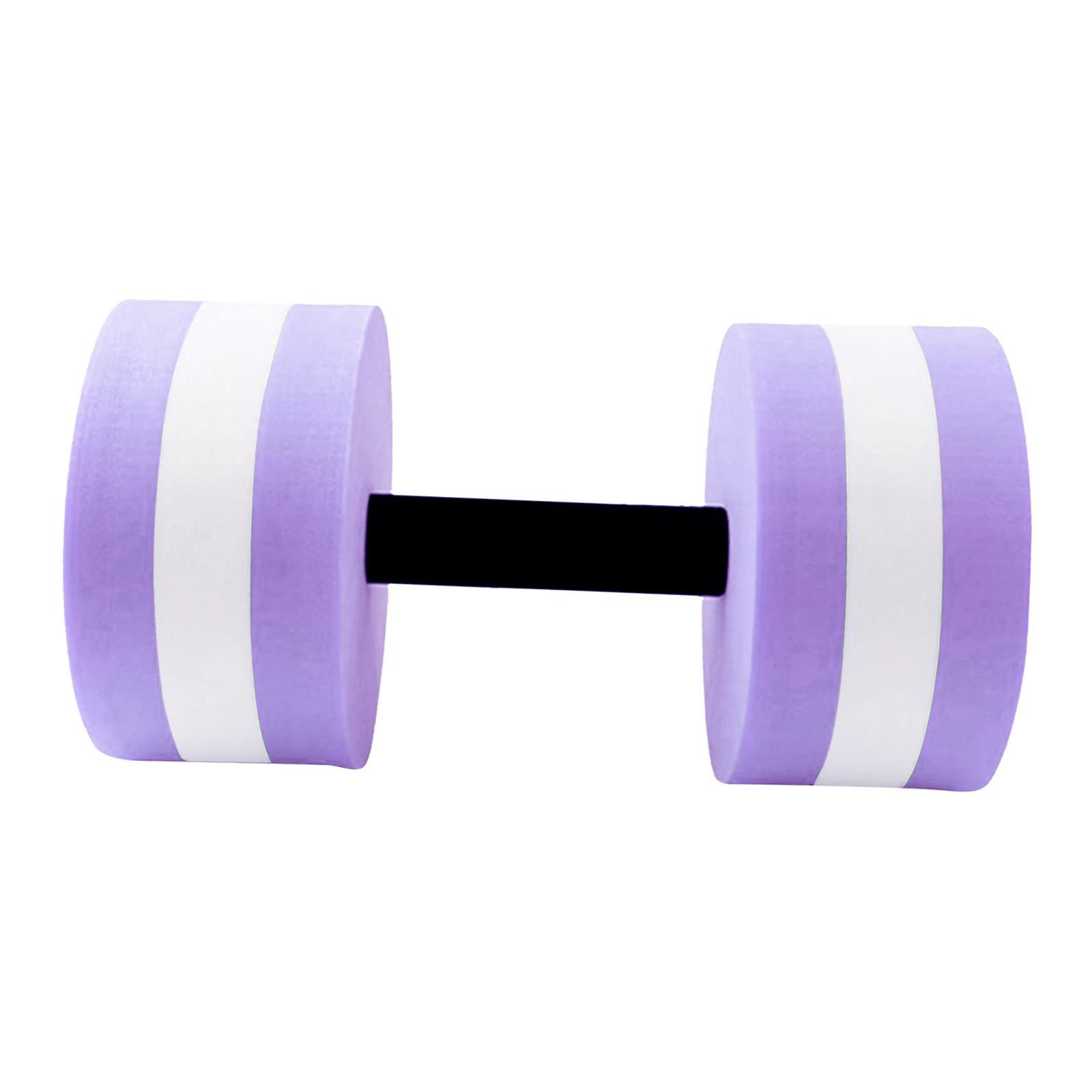 Aquatic Dumbbell Water Dumbells Aquatic Barbell Float Men Women Swim Barbell - Purple