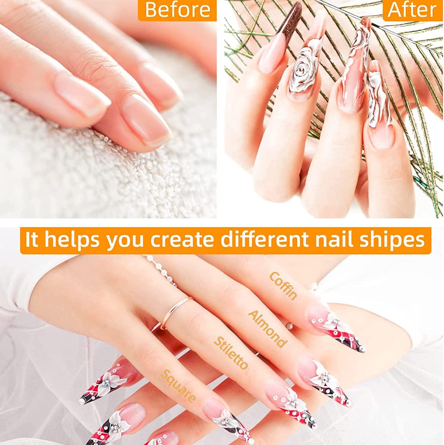 300 Miếng Mẫu Móng Swallow Giấy Mở Rộng, Mẫu Móng Gel Nghệ Thuật, Mẫu Móng Tự Dính Có Số, Khuôn Mẫu, Cho Phần Mở Rộng Acrylic hoặc Gel UV