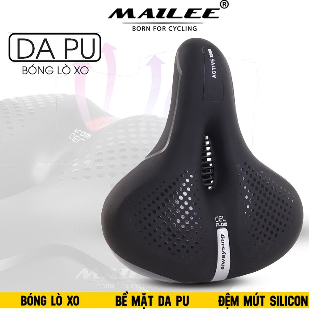 Yên BÉO xe đạp GEL-608 Da PU Thoáng Khí Êm Ái Chống Sốc Phụ Kiện Xe Đạp Thể Thao Lắp đặt dễ dàng - Mai Lee