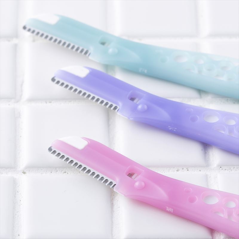 Dao Cạo Lông Mặt Cán Dài Kai Razor Can Face 017811Q Dành Cho Nữ (Set 3 Cây)