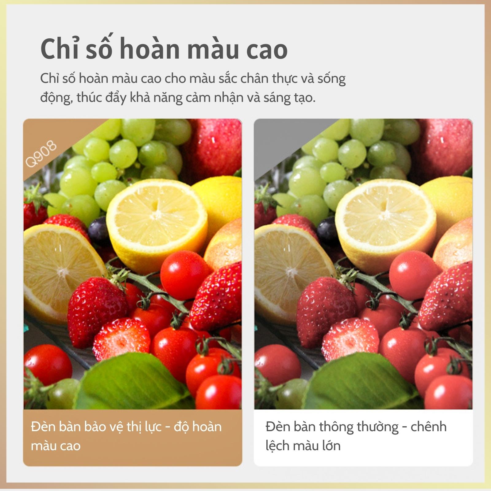 Đèn học để bàn Pin sạc 3 nhiệt độ màu Làm mờ vô cấp Mặt tròn Q9-2