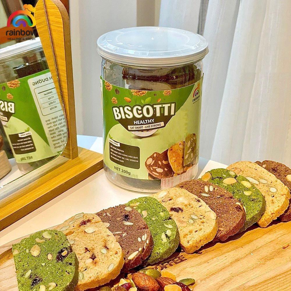 Bánh Biscotti RAINBOW Thơm Ngon, Giòn Rụm, Bổ Dung Dinh Duỡng Và Năng Lượng