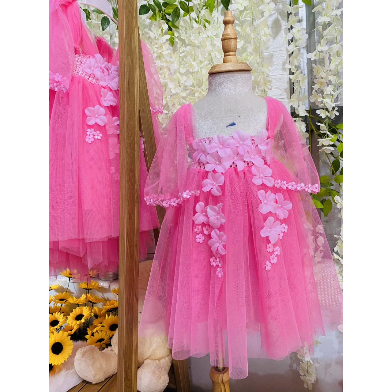 Đầm công chúa tutu dễ thương cho bé - mã đuôi cá + Ảnh thật