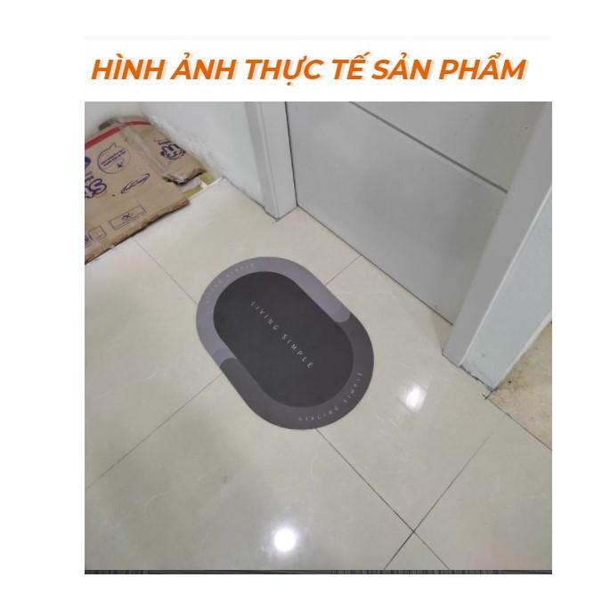 Thảm chùi chân siêu thấm, lau chân thấm hút nước 5 giây, mặt thảm lót siêu mịn, đế cao su chống trượt