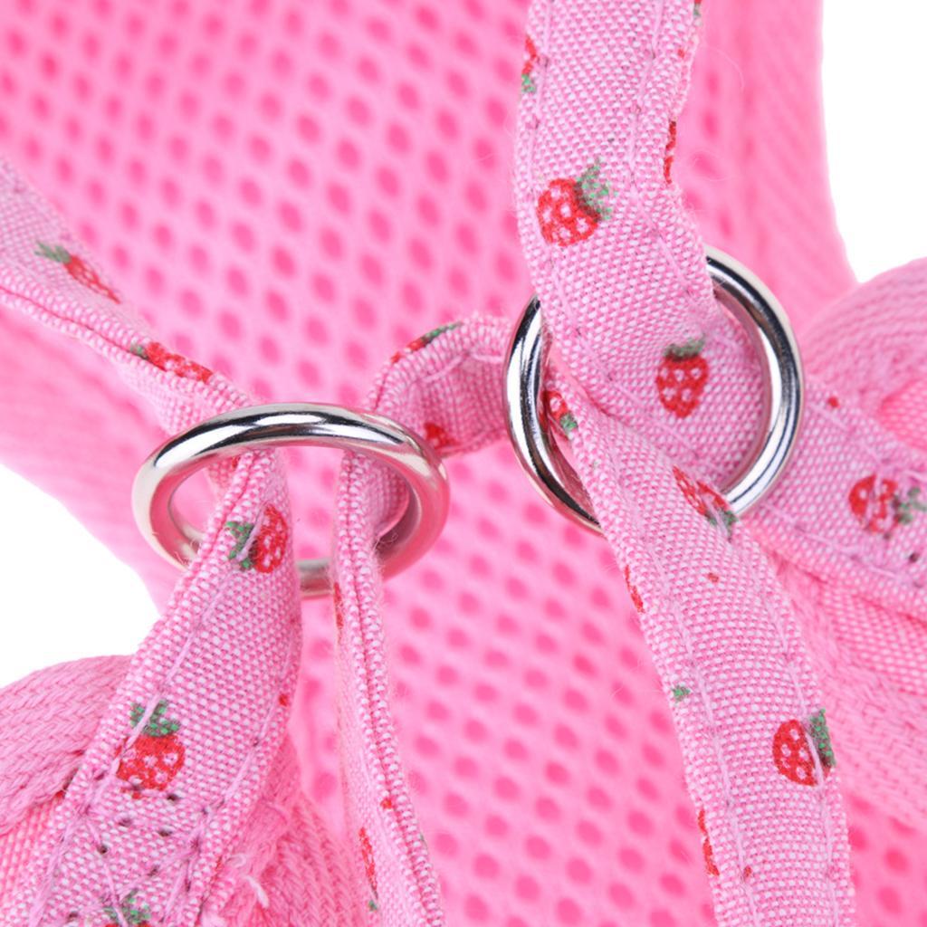 1 Pc Breathable Adjustable Pet Harness Leash Set No Pull Padded Vest
