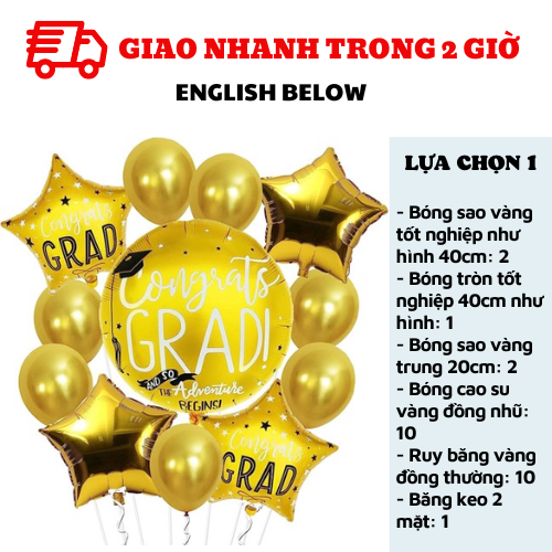 Bộ combo trang trí Tốt Nghiệp - Graduation combo ltn31