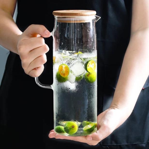 Bình đựng nước nắp gỗ 1000ml