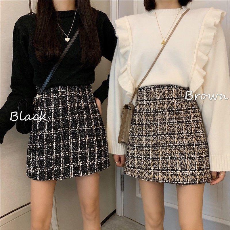 Chân váy A chất dạ có quần trong