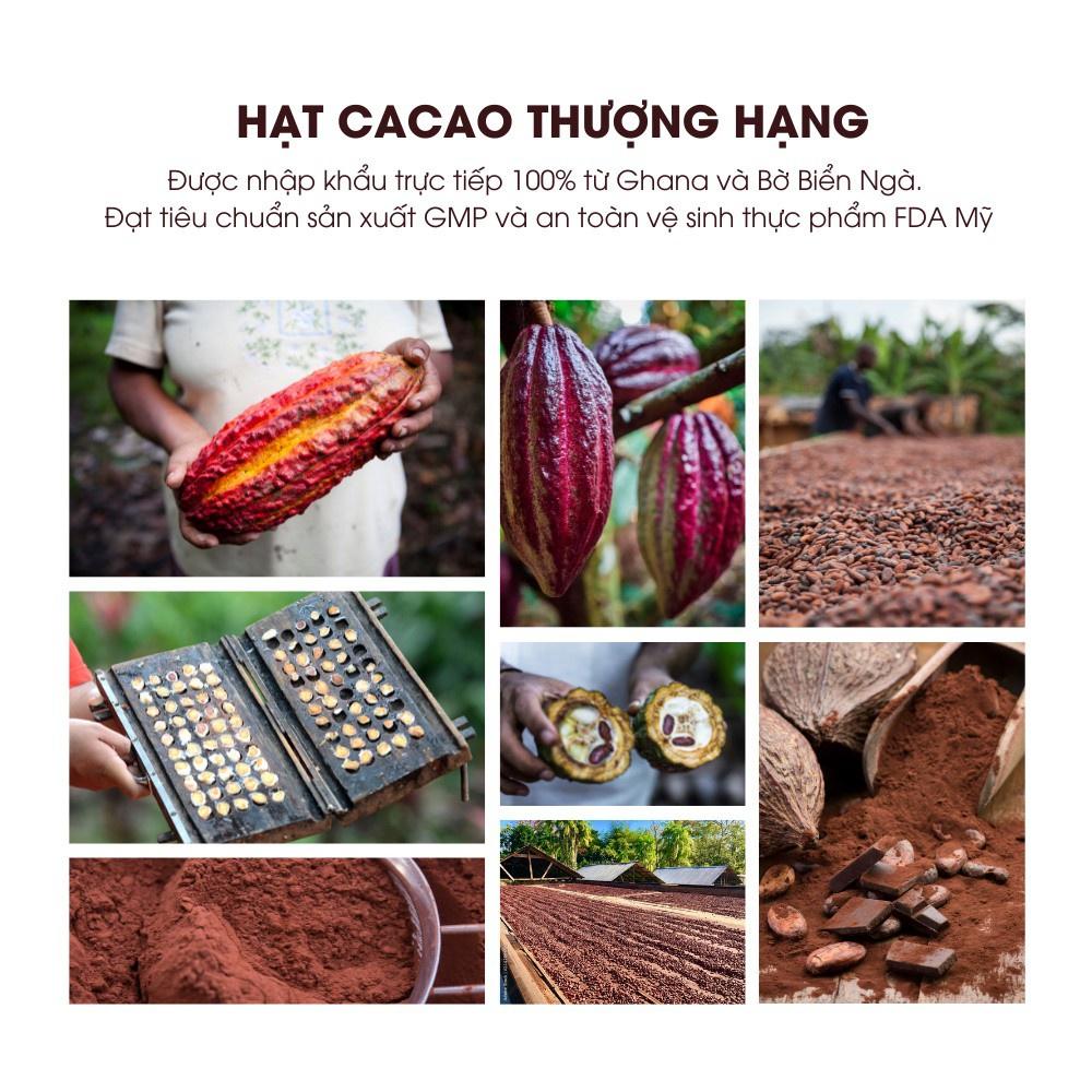 Cacao Ivory Coast Dark - Bột Cacao Ivory Coast Đen Nguyên Chất - Pha Chế - Làm Bánh - Kem - Đắng - Đen