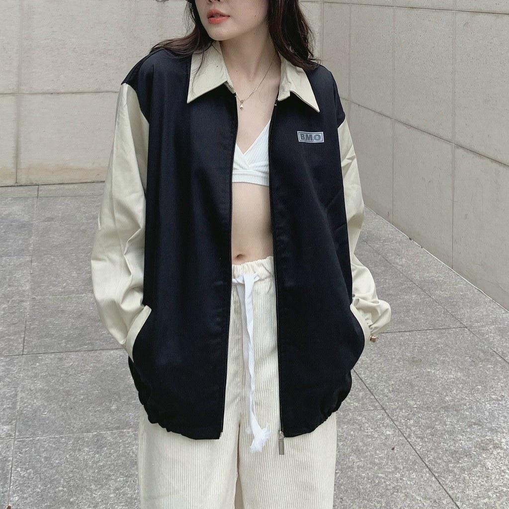 Áo Khoác Bomber BMO LAB Jacket Form Rộng Vải Kaki Dày Dặn Ulzzang Unisex