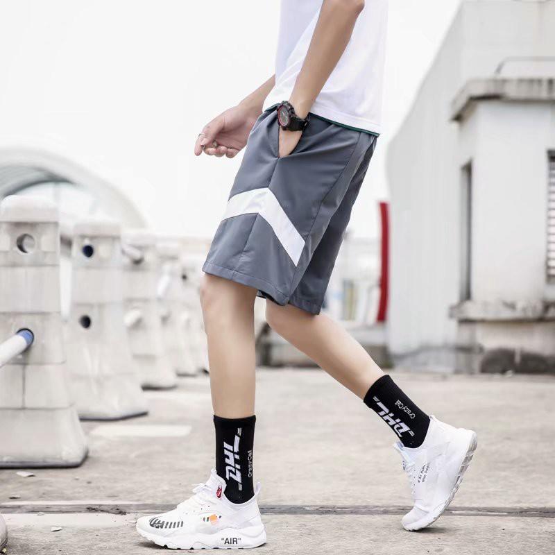 Quần Short Dáng Rộng Phối Màu Thời Trang Mùa Hè Cho Nam