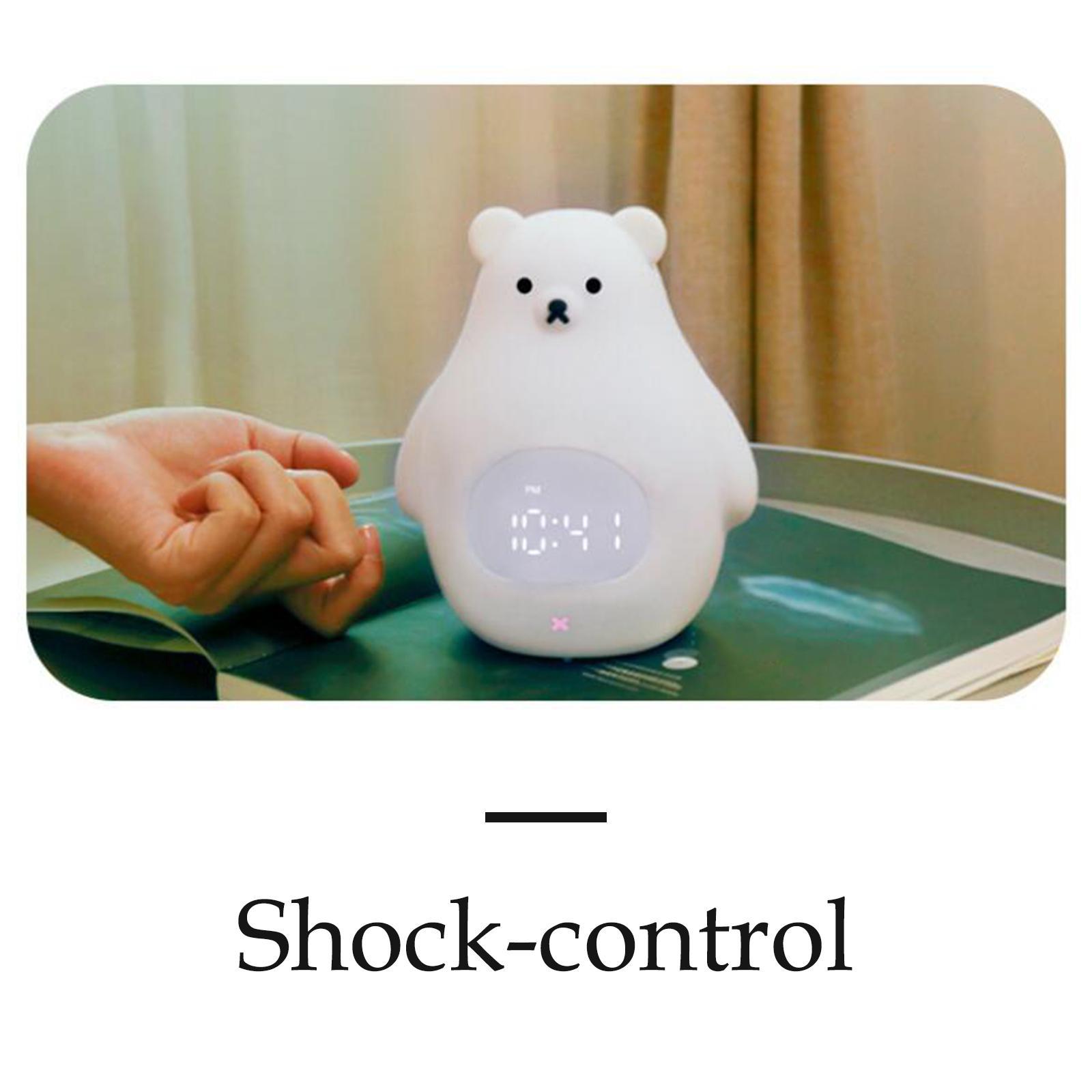 USB Charging Children Bedroom Room Decor Silicone Bear Bedside Lamp Night Light