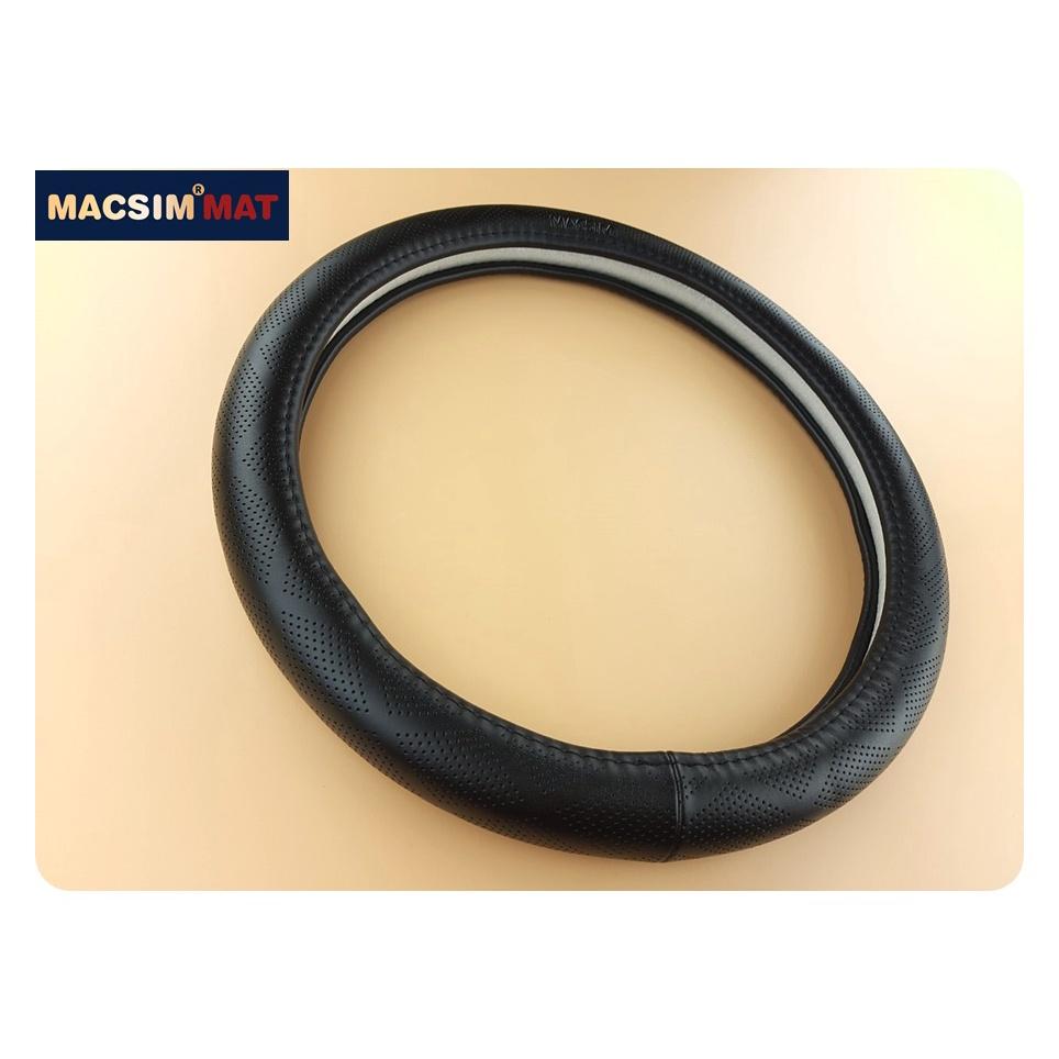 Bọc vô lăng cao cấp Macsim mã L632 chất liệu da thật - Khâu tay 100% size M