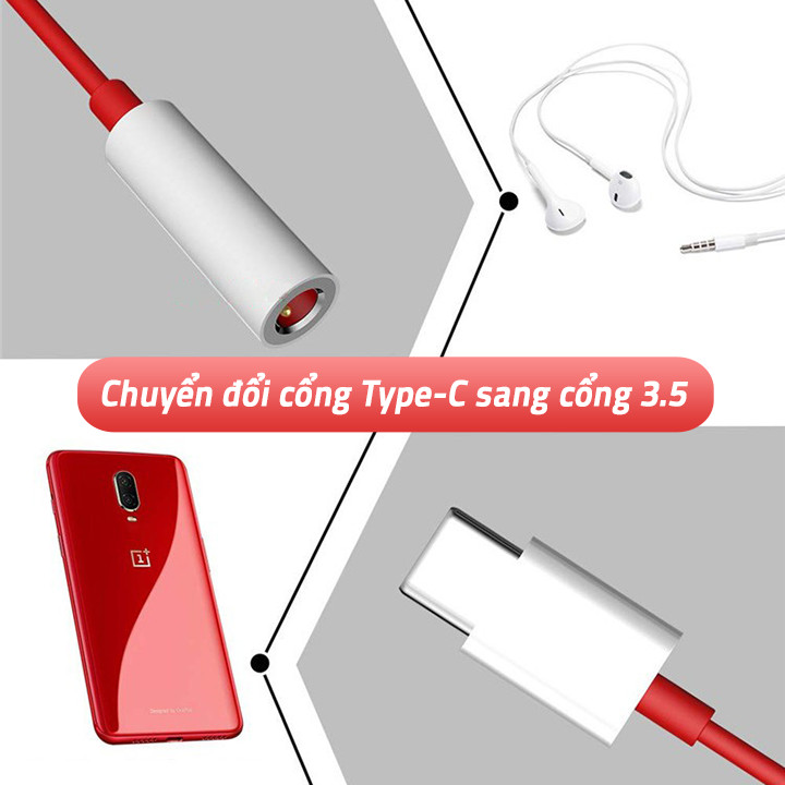 Cáp chuyển đổi cổng Type-C sang cổng 3.5 audio GLE+