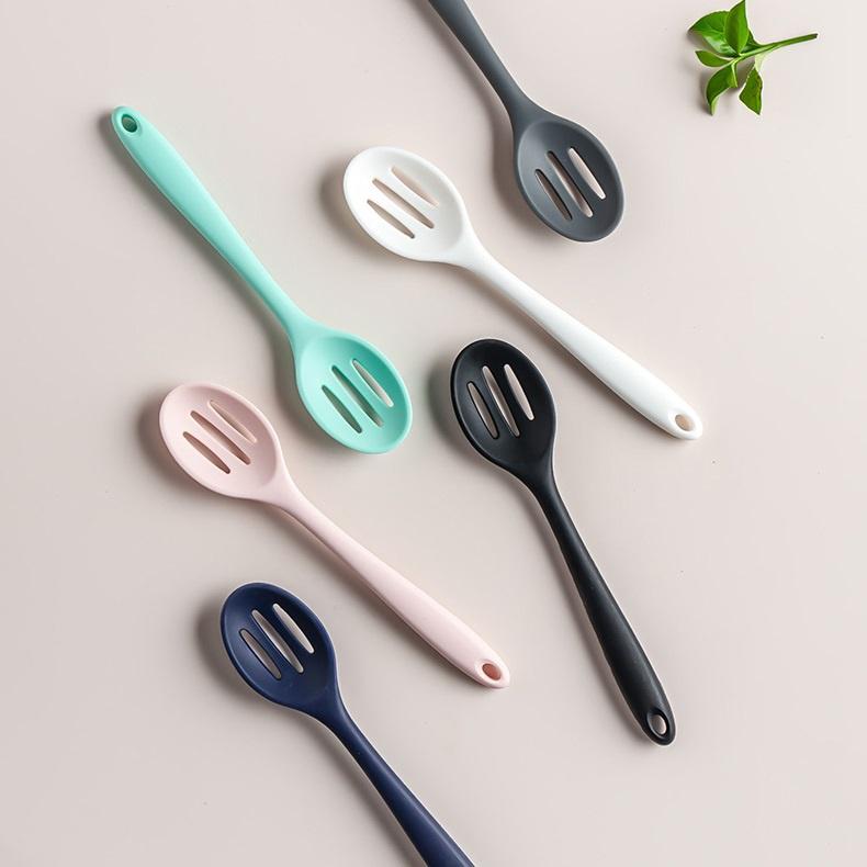 Silicone Small Colander Special Heat-resistant Cooking Spoon for Non-stick Pan Colander