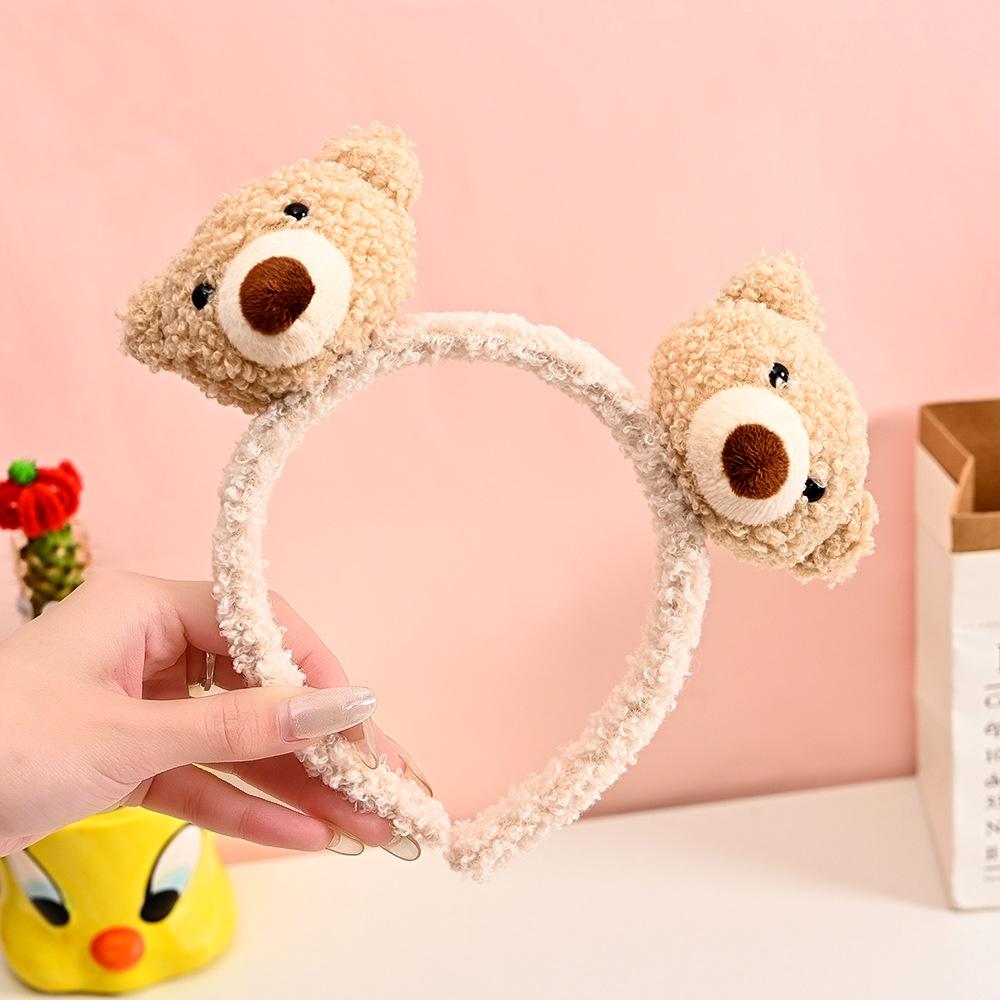 Băng Đô Bờm Cài Tóc 2 Chú Gấu Nâu Bear Xinh Xắn Dễ Thương Mainia Shop